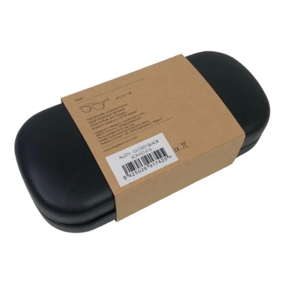 NEW Komono Allen Sunglasses glossy black square wayfarer style - Picture 7 of 8